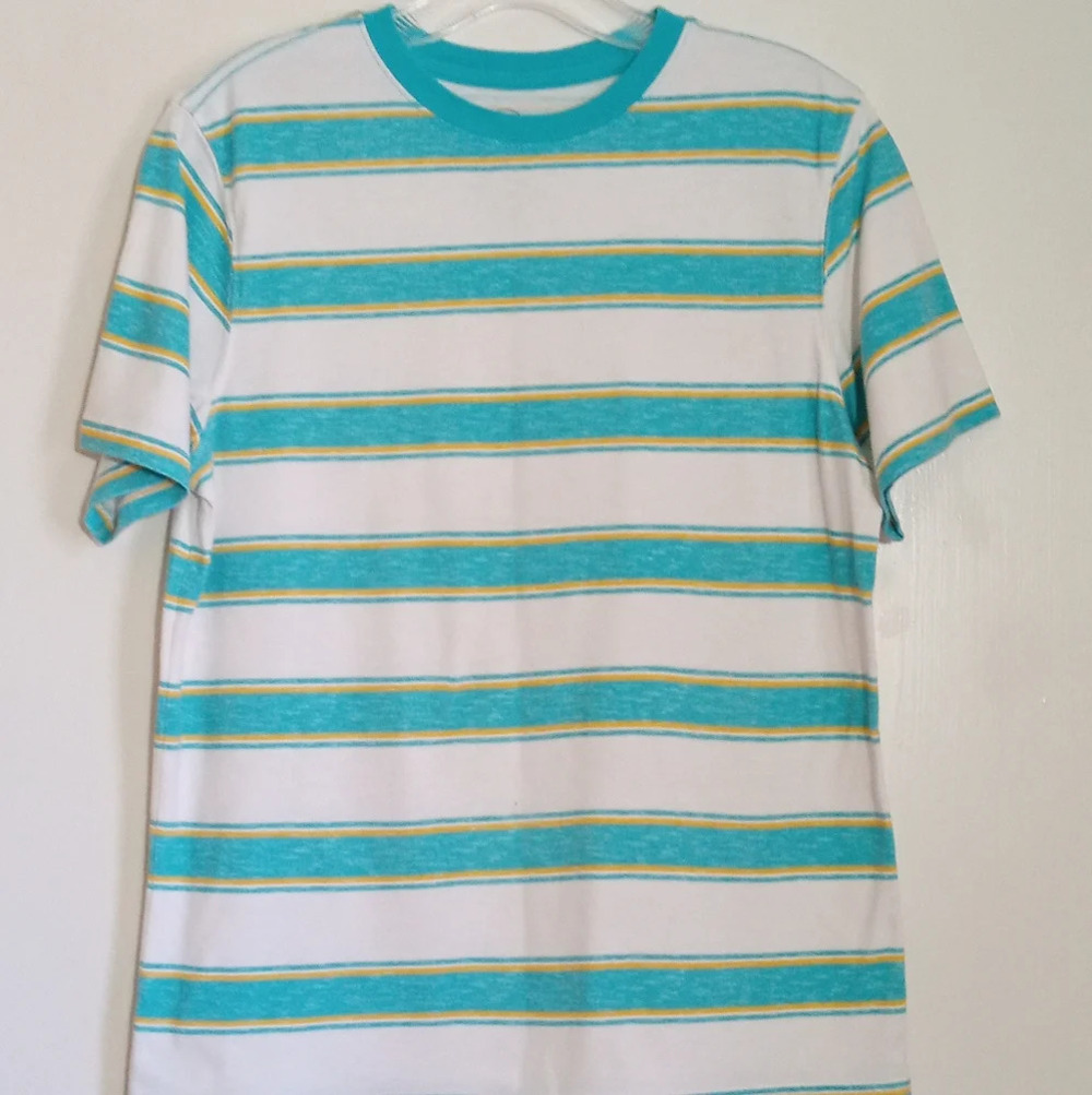 Wonder Nation striped short sleeve shirt Boys XL 14/16